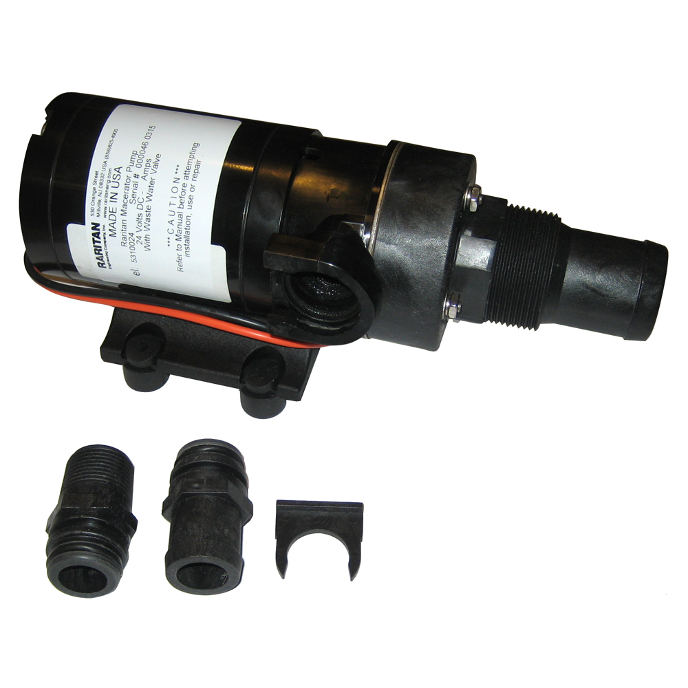 Raritan Macerator Pump – 24v w/Barb Adapter Raritan Macerator Pump – 24v w/Barb Adapter