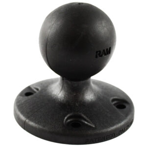 RAM Mount 2.5″ Composite Round Base w/AMPS Hole Pattern & 1.5″ Ball