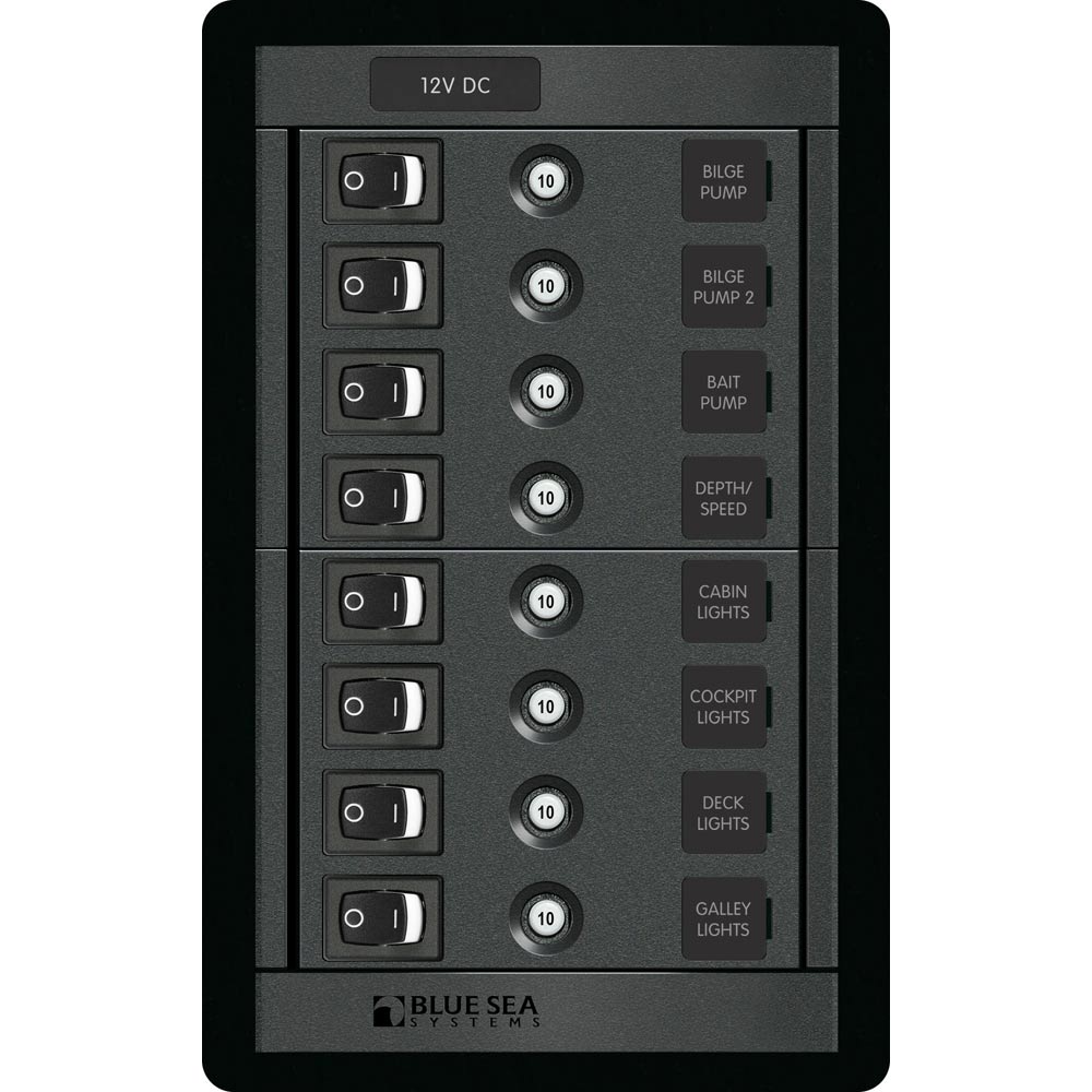 Blue Sea 1457 8 Position Switch CLB Vertical Blue Sea 1457 8 Position Switch CLB Vertical