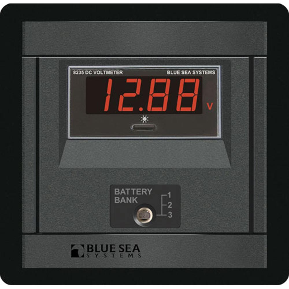 Blue Sea 1474 DC Digital Voltmeter Panel Blue Sea 1474 DC Digital Voltmeter Panel