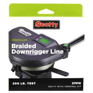 Scotty Premium Power Braid Downrigger Line – 300ft of 200lb Test