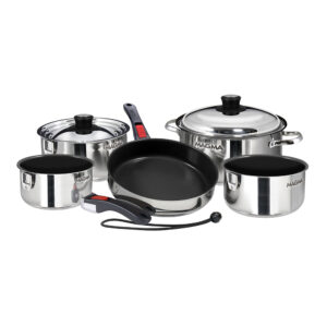 Magma 10 Piece Induction Non-Stick Cookware Set – Stainless Steel