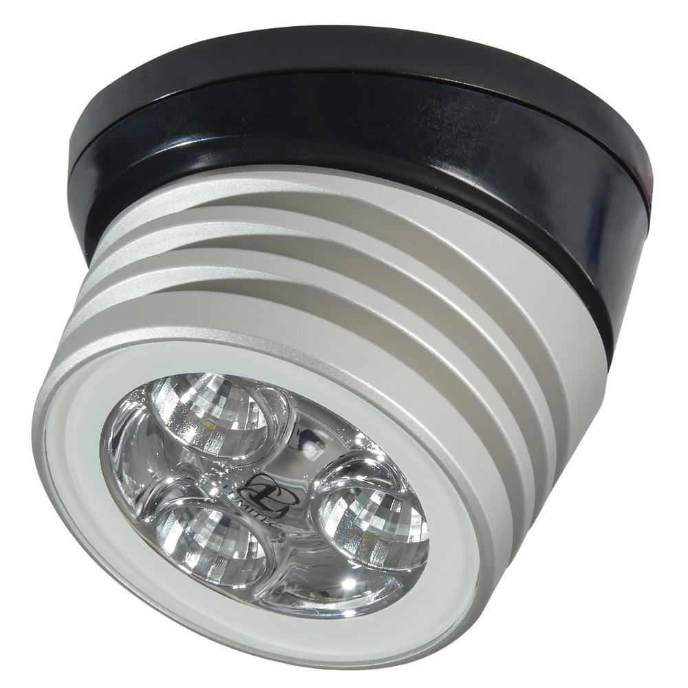 Lumitec Zephyr LED Spreader/Deck Light -Brushed, Black Base – White Non-Dimming Lumitec Zephyr LED Spreader/Deck Light -Brushed, Black Base – White Non-Dimming