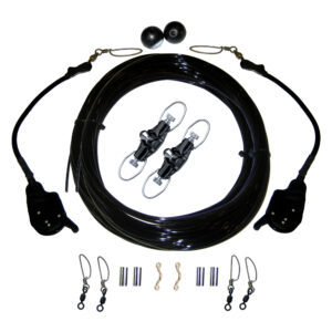 Rupp Single Rigging Kit W/Lok-Ups & Nok-Outs – 160′ Black Mono