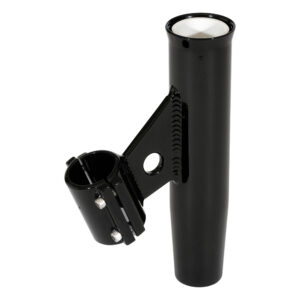 Lee’s Clamp-On Rod Holder – Black Aluminum – Vertical Mount – Fits 1.315 O.D. Pipe