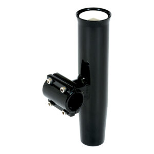 Lee’s Clamp-On Rod Holder – Black Aluminum – Horizontal Mount – Fits 1.050″ O.D. Pipe