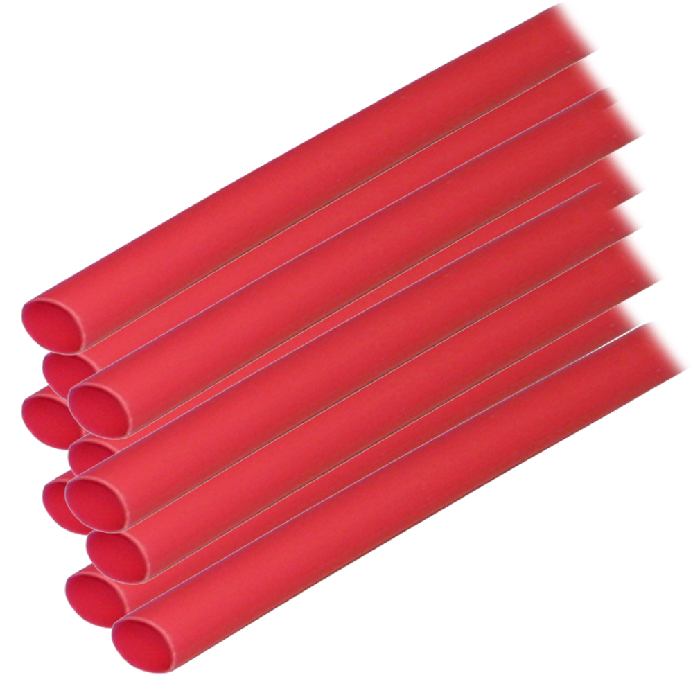 Ancor Adhesive Lined Heat Shrink Tubing (ALT) – 1/4″ x 6″ – 10-Pack – Red Ancor Adhesive Lined Heat Shrink Tubing (ALT) – 1/4″ x 6″ – 10-Pack – Red