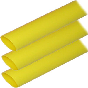 Ancor Adhesive Lined Heat Shrink Tubing (ALT) – 1″ x 6″ – 3-Pack – Yellow