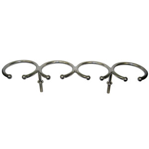 Whitecap Top Mount Ring SS Cup Holder – 4-Drink – Stud Mount