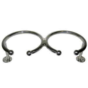 Whitecap Top Mount Ring SS Cup Holder – 2-Drink – Base Mount