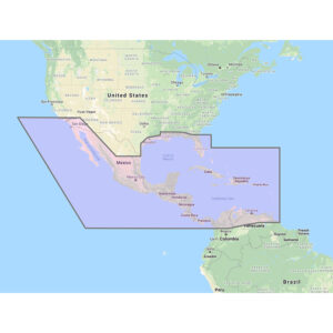 Furuno Central America, Caribbean & Part of Mexico Vector Chart – 3D Data & Standard Resolution Satellite Photos – Unlock Code