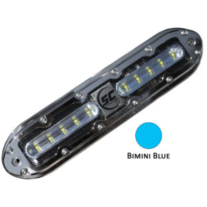 Shadow-Caster SCM-10 LED Underwater Light w/20′ Cable – 316 SS Housing – Bimini Blue
