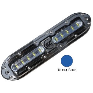 Shadow-Caster SCM-10 LED Underwater Light w/20′ Cable – 316 SS Housing – Ultra Blue