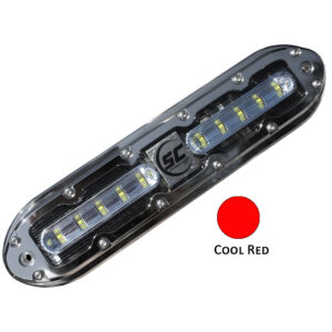 Shadow-Caster SCM-10 LED Underwater Light w/20′ Cable – 316 SS Housing – Cool Red