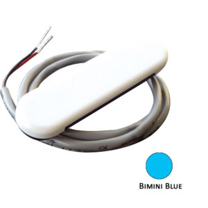 Shadow-Caster Courtesy Light w/2′ Lead Wire – White ABS Cover – Bimini Blue – 4-Pack