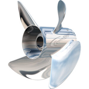 Turning Point Express&reg; Mach4&trade; – Left Hand – Stainless Steel Propeller – EX1/EX2-1319-4L – 4-Blade – 13″ x 19 Pitch