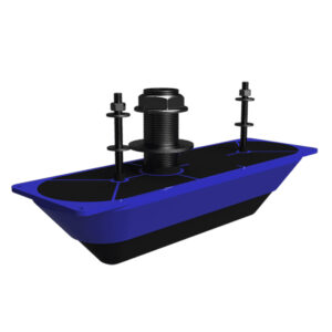 Navico StructureScan 3D&reg; Stainless Steel Thru-Hull Transducer – Single
