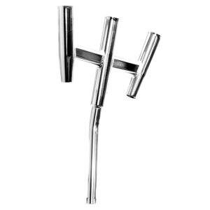 Tigress Triple Aluminum Kite Rod Holder – Bent Butt – Polished