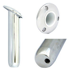 Tigress Round Head Closed Base Rod Holder – 30° – 9″