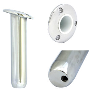 Tigress Round Head Closed Base Rod Holder – 15° – 9″