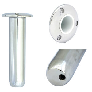 Tigress Round Head Closed Base Rod Holder – 0° – 9″