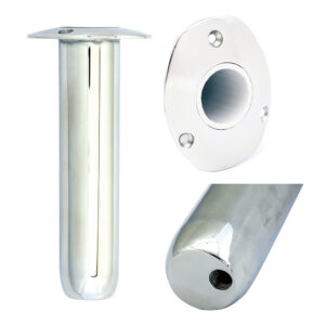 Tigress Oval Head Closed Base Rod Holder – 15° – 9″