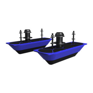 Navico StructureScan 3D&reg; Stainless Steel Thru-Hull Transducer – Pair