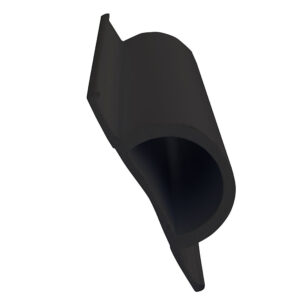 Dock Edge Standard “D” PVC Profile – 16′ Roll – Black