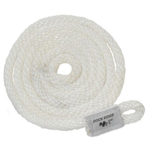 Dock Edge Fender Line – 3/8″ x 5′ – White – 2-Pack