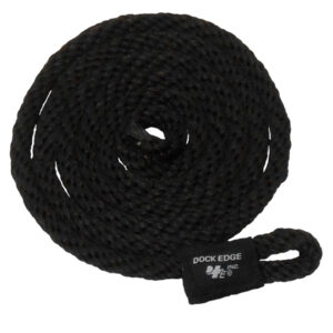 Dock Edge Fender Line – 3/8″ x 5′ – Black – 2-Pack