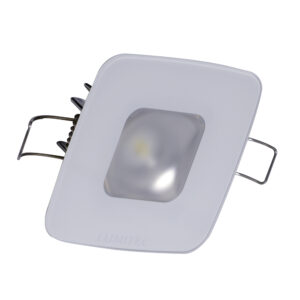 Lumitec Square Mirage Down Light – Spectrum RGBW Dimming – Glass Housing – No Bezel