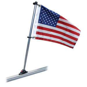 Taylor Made Pontoon 24″ Flag Pole Mount & 12″ x 18″ US Flag