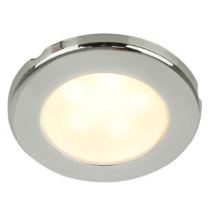 Hella Marine EuroLED 75 3″ Round Screw Mount Down Light – Warm White LED – Stainless Steel Rim – 24V