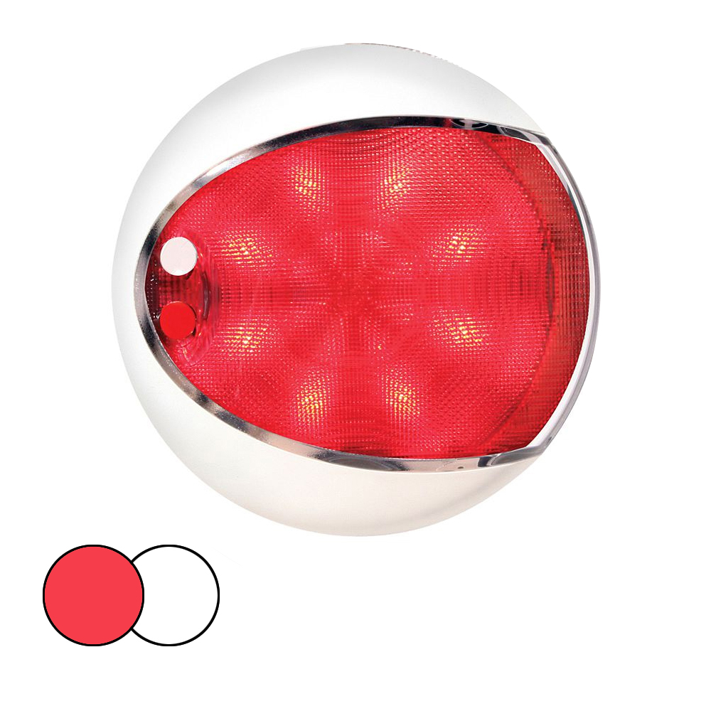 Hella Marine EuroLED 130 Surface Mount Touch Lamp – Red/White LED – White Housing Hella Marine EuroLED 130 Surface Mount Touch Lamp – Red/White LED – White Housing