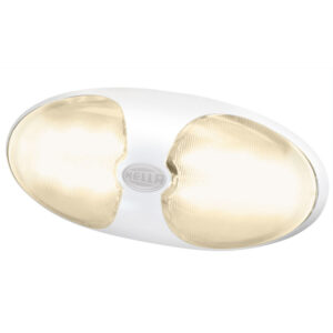 Hella Marine DuraLED 12 Interior/Exterior Lamp – Warm White LED – White Housing