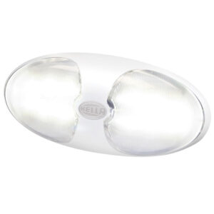 Hella Marine DuraLED 12 Interior/Exterior Lamp w/Switch – White LED – White Housing