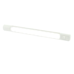 Hella Marine Surface Strip Light w/Switch – White LED – 12V
