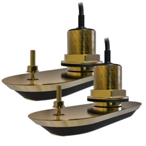 Raymarine RV-212 RealVision 3D&trade; Bronze Thru-Hull Transducer Pair Pack – 12&deg; – 8M Cable & Y-Cable