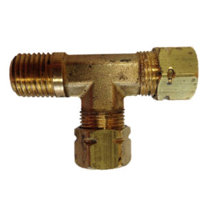 Uflex Male Run T-Fitting – 3/8″ x 3/8″ Tube x 1/4″ NPT