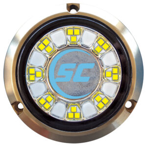 Shadow-Caster SCR-24 Bronze Underwater Light – 24 LEDs – Bimini Blue