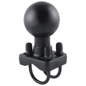 RAM Mount Double U-Bolt Base w/D Size 2.25″ Ball for Rails from 1″ to 1.25″ in Diameter