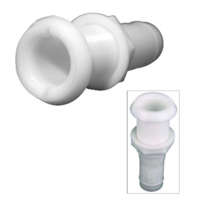 Perko 3/4″ Thru-Hull Fitting f/Hose – Plastic Narrow Flange