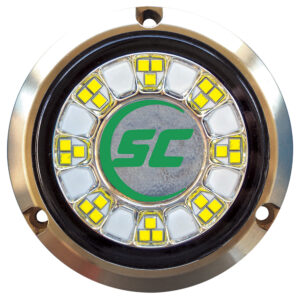 Shadow-Caster SCR-24 Bronze Underwater Light – 24 LEDs – Aqua Green
