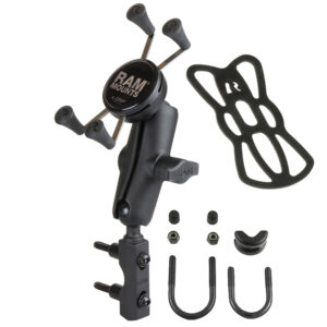 RAM Mount Combination Brake/Clutch Reservoir U-Bolt Mount w/Universal X-Grip&reg; Cell/iPhone Cradle
