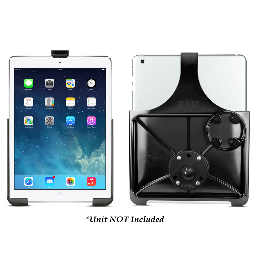 RAM Mount EZ-Roll’r™ Model Specific Cradle w/Round Base Adapter for the iPad 5th Generation, Apple iPad Air 1-2 & iPad Pro 9.7 RAM Mount EZ-Roll’r™ Model Specific Cradle w/Round Base Adapter for the iPad 5th Generation, Apple iPad Air 1-2 & iPad Pro 9.7