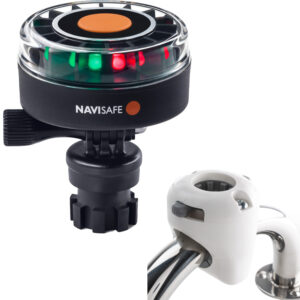 Navisafe Navilight 2NM Tricolor w/Navimount Base & Rail Mount – White