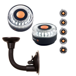 Navisafe Portable Navilight 360&deg; 2NM – White w/Bendable Suction Cup Mount