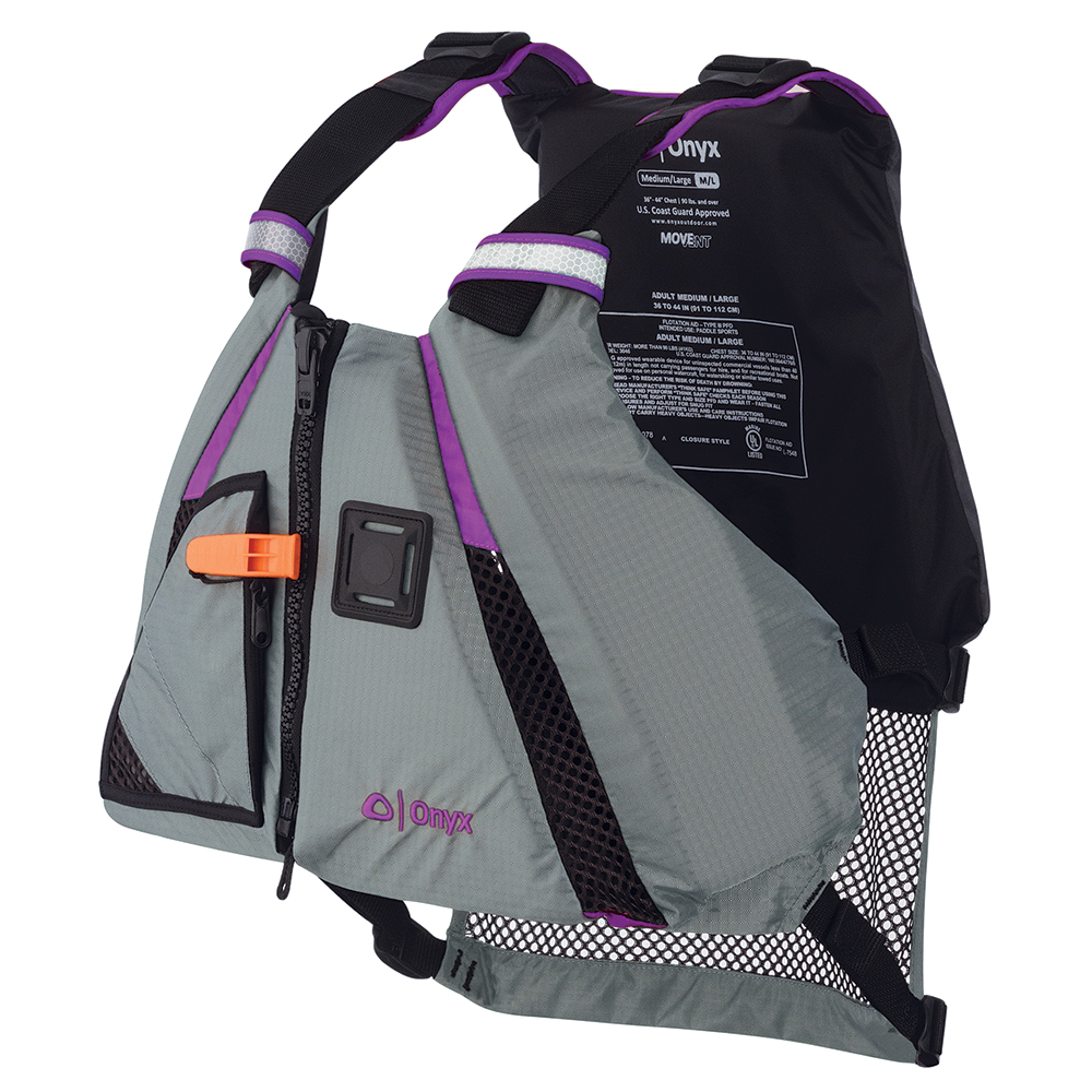 Onyx MoveVent Dynamic Paddle Sports Vest – Purple/Grey – M/L Onyx MoveVent Dynamic Paddle Sports Vest – Purple/Grey – M/L