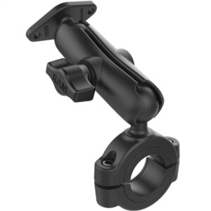 RAM Mount Torque&trade; 1-1/8″ – 1-1/2″ Diameter Handlebar/Rail Base w/1″ Ball, Medium Arm & Diamond Ball Plate