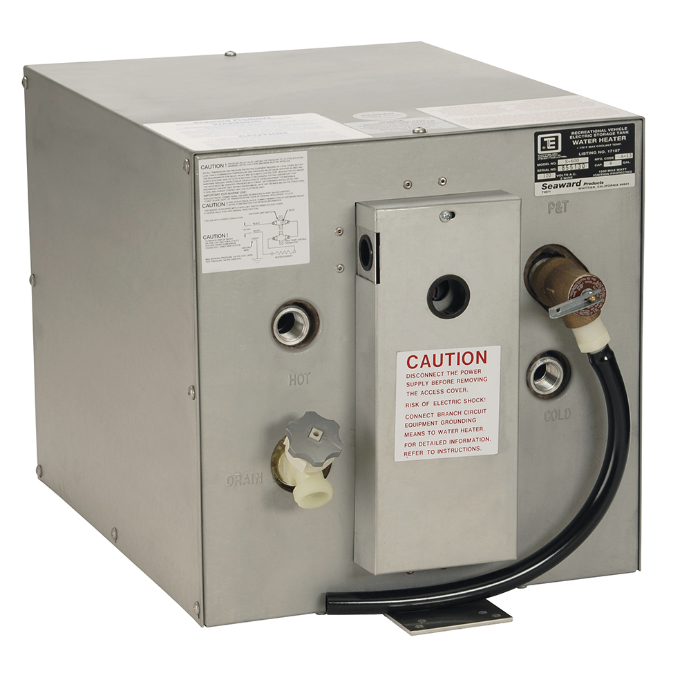 Whale Seaward 6 Gallon Hot Water Heater w/Rear Heat Exchanger – Galvanized Steel – 240V – 1500W Whale Seaward 6 Gallon Hot Water Heater w/Rear Heat Exchanger – Galvanized Steel – 240V – 1500W